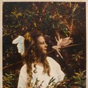 Elsie Wright in one of the Cottingley Fairy images. Picture: Dominic Winter Auctioneers