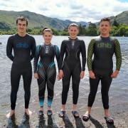 The four young talents who shone in the Lake District (left to right: Sam Akers, Imogen Tiffany, Olivia Tiffany and Gabriel Medd).