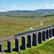 The HST crosses Ribblehead ahead of the start of summer’s Staycation Express.  Picture Thomas Beresford
