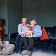 Jamie Cooper and Gary Swallow, with Charlie, feature in the new Yorkshire Building Society advertising campaign
