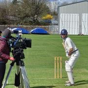 Filming takes place at Keighley Cricket Club