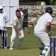 Gary Boulton (bowling) has dropped down to second team cricket after a distinguished career in Steeton's firsts. Picture: Richard Leach.