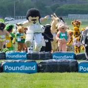 The mascot race is underway (photo: Tony Hodgson)