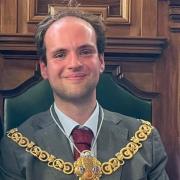 Town mayor Cllr Luke Maunsell