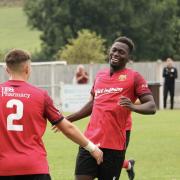 Lamin Janneh rounded off the scoring for Silsden in their magnificent win over Maltby Main on Saturday. Picture: Linda Gartland.