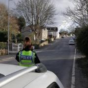 Police carrying out a speed check