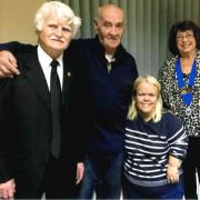 Keighley Lions new members Annette Gregory, second right, and Peter Ormerod, second left, with president Carole Ogden, right and hr husband, David, left