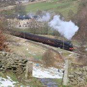 A loco makes its way along the Worth Valley line. Photo by David Archer, of Keighley