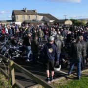 Crowds at the Yorkshire Classic Motorcycle Club annual charity show