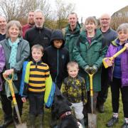 An Oxenhope Climate Action tree planting day, which was supported by White Rose Forest