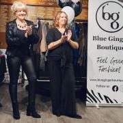 At the Blue Ginger Boutique charity fashion show