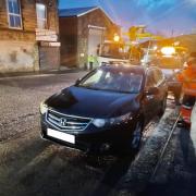 A vehicle is seized in Keighley during the week of action