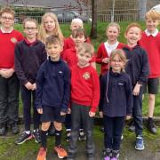 Members of Cullingworth Village Primary School's eco council