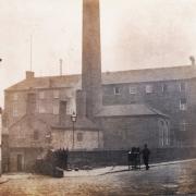 The corn mill, Damside, circa 1900 (image: Keighley Local Studies Library)