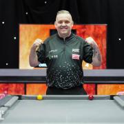 Chris Melling celebrates making the Champions League Finals Night.