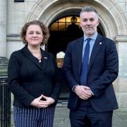 York and North Yorkshire mayor David Skaith, pictured with the deputy mayor for policing, fire and crime, Jo Coles