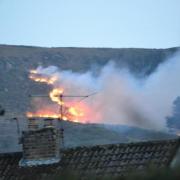 The fire on Ilkley Moor (photo: David Shepherdson)