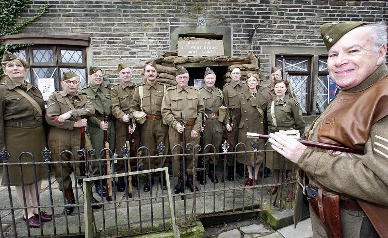 Haworth-based No 1 Platoon, C Company West Riding 28 of the Home Guard on parade