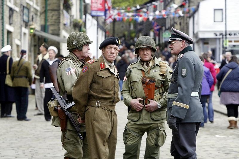 Participants turn back the clock for the Haworth 1940s weekend