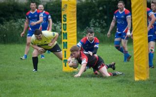 Former Keighley Albion player Josh Ireland (pictured scoring a try here) is now the club's inspirational head coach.