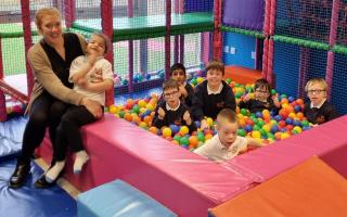 Having a ball! Beckfoot Phoenix celebrates its Ofsted report