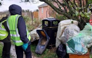 Rubbish collected during a litter pick