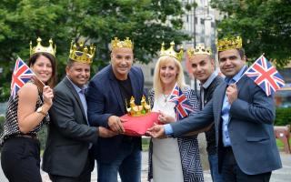Curry houses who represented Bradford in the Curry Capital 2016 contest with Diana Greenwood, Mohammed Rafiq, Shabir Hussain, Tricia Tillotson, Faisal Hussain, Fawad Shoukat